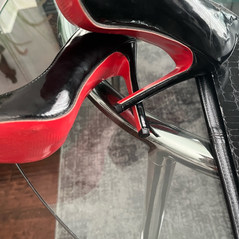 Christian Louboutin Black and Red Heels